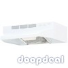 Broan Under Cabinet Range Hood 21 in. Rocker Control Ductless Lighted White