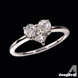 GIA Certified Heart Shape Diamond Ring 2.08ct G/SI2