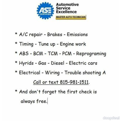 AAA DEALER MOBILE MECHANIC / 24-7 Repair/Parts (ANY WHERE & TOWING)