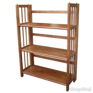 MISSION Home 3-Shelf Folding Stackable Shelf 27.5