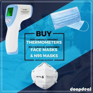 Buy Non contact Infrared Thermometer & Disposable Face mask (Florida)