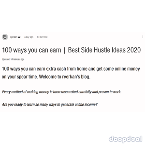 100 ways to earn online | Best Side Hustle Ideas for 2020