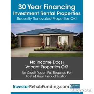 INVESTOR 30 YEAR FINANCING - Refi Cash Out Up To $2,000,000 – No Income Docs!