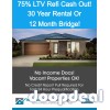 75% LTV Refinance Cash Out - 30 Year OR 12 Month Bridge Up To $2,000,000!  