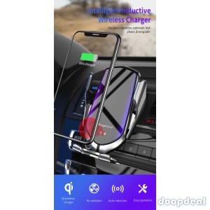 ACE AUTOMATIC CLAMPING QI WIRELESS CAR CHARGER MOUNT INFRARED SENSOR FAST CHARGING HOLDER