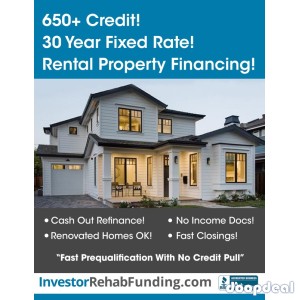 650+ Credit - 30 Year Rental Property Financing – Refinance Cash Out Up To $2,000,000!