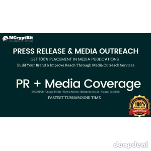 Guaranteed Media Coverage By NCryptBit, Packages starts from US$ 299