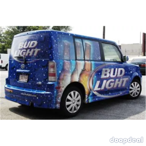 MAKE $500 A MONTH WITH BUD-LIGHT DRINKS DECAL ON YOUR CAR