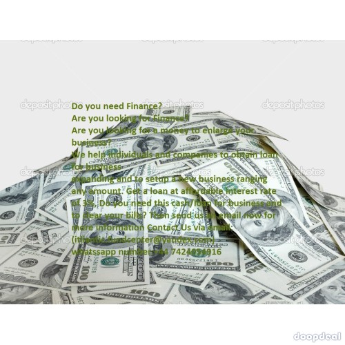Do you need a genuine Loan to settle your bills and startup business? 